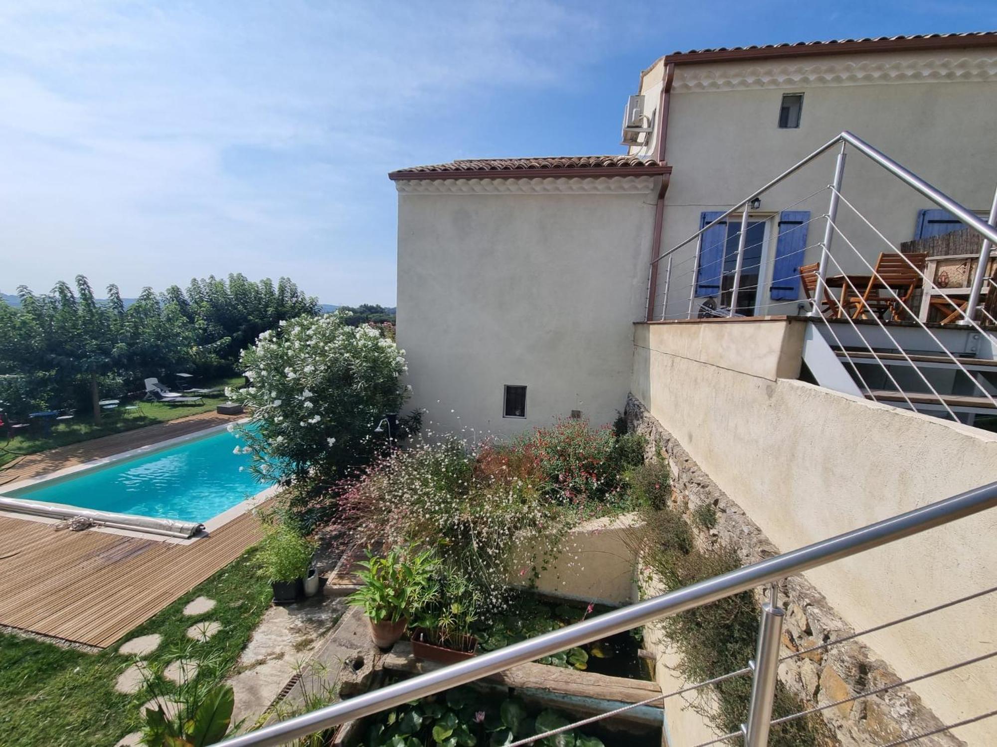 Au Fil De Soi Villa Saint-Julien-de-Peyrolas Rum bild